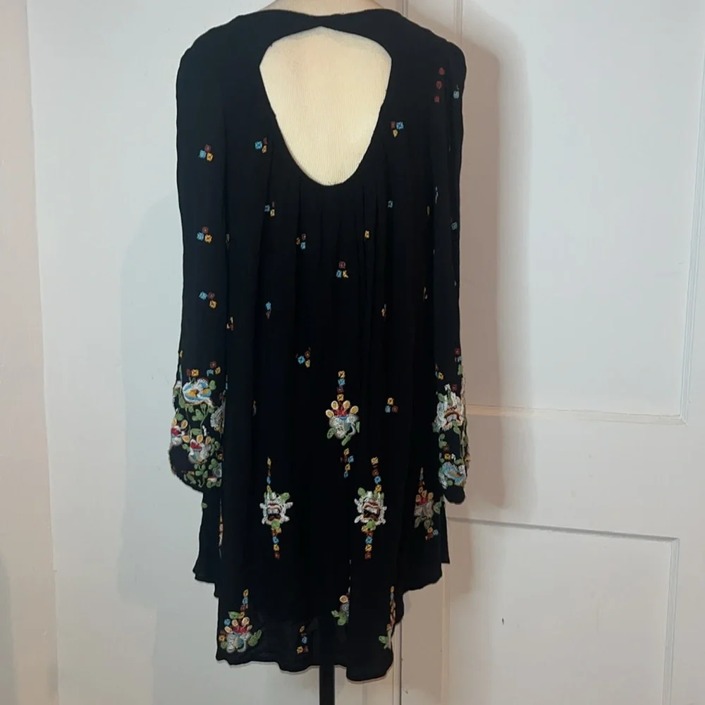 Free People Oxford embroidered boho swing dress - Picture 4 of 6